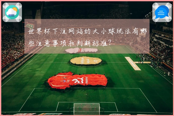 世界杯下注网站的大小球玩法有哪些注意事项和判断标准？